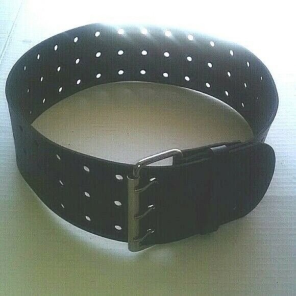 Vintage extra wide rare 3 prong fashion sexy belt main image 5